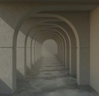 Architectural Hallway