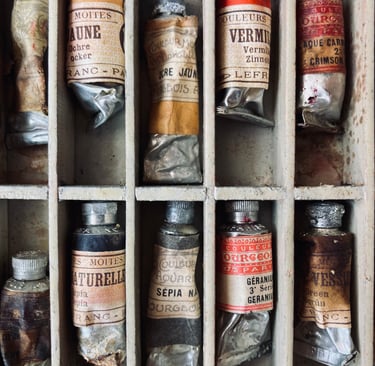 Ancienne malette de peintre