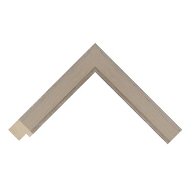 A grey-beige tone frame with rustic wood grain detailing.