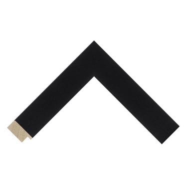 A thick chunky black frame with a slight wood grain.