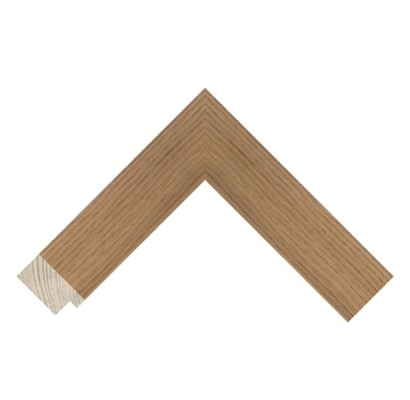 A chunky solid frame with natural looking oak veneer detail.