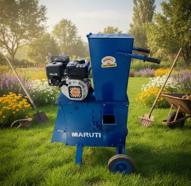 Maruti Petrol Garden and Kitchen Waste Shredder Machine