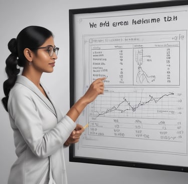 A collaborative meeting between school staff using vedvidya's communication tools to plan events.