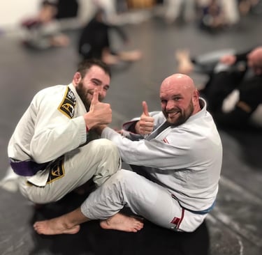Training Brazilian jiu-jitsu is fun
