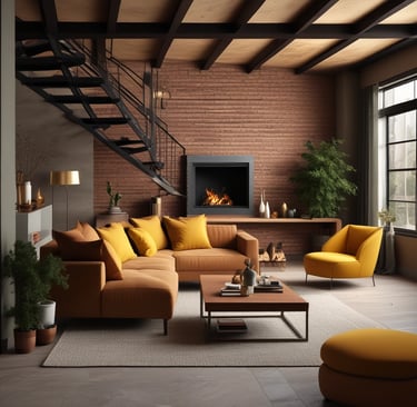 Bright living room with modern inventory