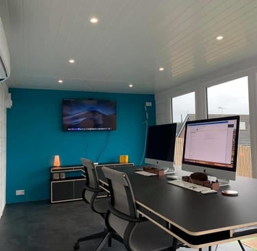 inside garden office