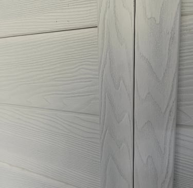 closeup of internal wall finish