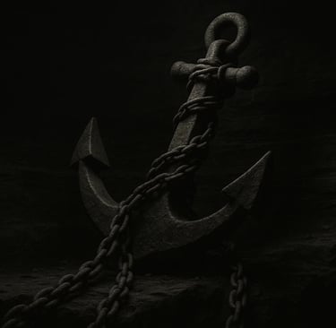 a anchor anchor anchor on a rock wall