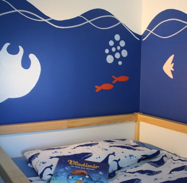 Fresque chambre d'enfant mer Vendôme