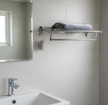 A towel rack