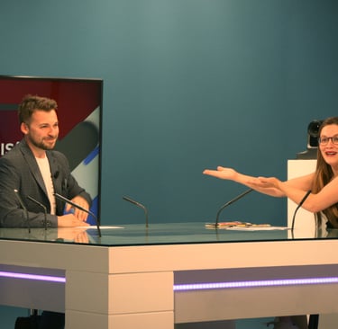 Aurélien Cailloce animateur professionnel événement france le mans télévision tv