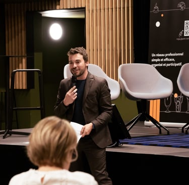 Aurélien Cailloce animateur professionnel événement france le mans event micro public