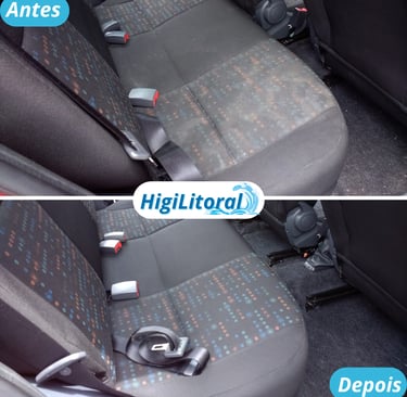 Limpeza dos Bancos do Carro