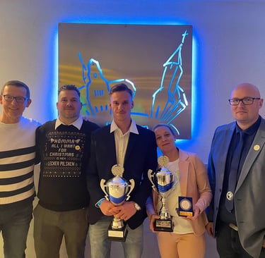 von links: Ralf Leyking, Thorsten Müller, Angelo Dustin Müller, Kathrin Hildebrand, Olaf Hildebrand