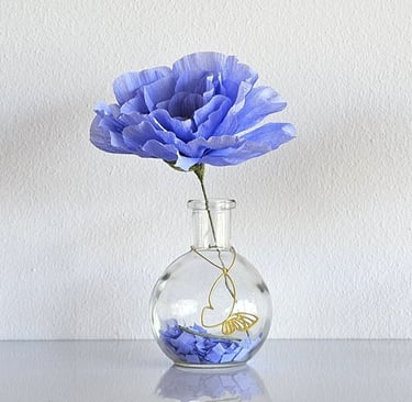 Handgemaakte papieren bloemen van De Papieren Bloemenwinkel