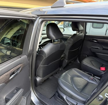 clean passenger side rear seat
