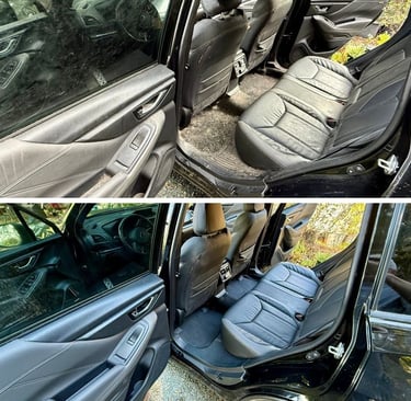before and after of interior