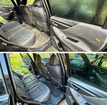 before and after of interior