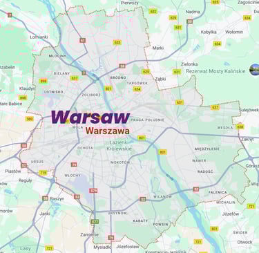 warsaw map