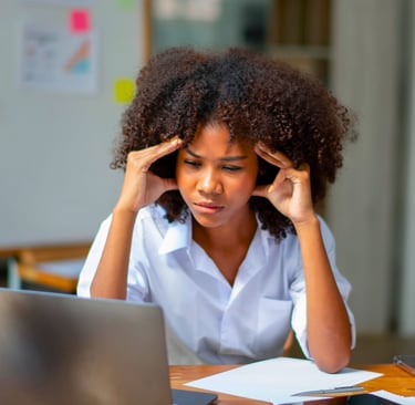 Parent researching school options late at night