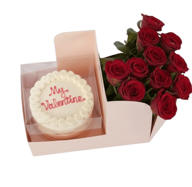 bento cake with roses