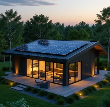 a house with a solar paneled roof and a solar paneled roof celestra solar