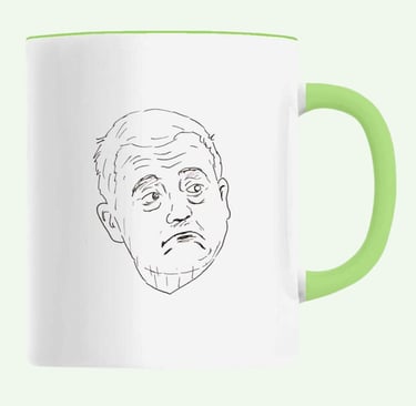 mug céramique personnalisé avec portrait stylisé simple