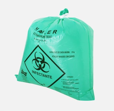 Saco hamper para roupa hospitalar
