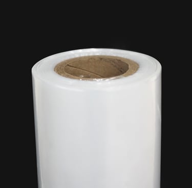 Detalhe da bobina seladora em fundo preto