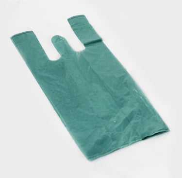Sacola reciclada verde