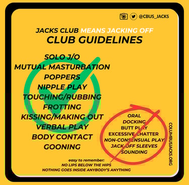 A graphic explaining Columbus Jacks guidelines