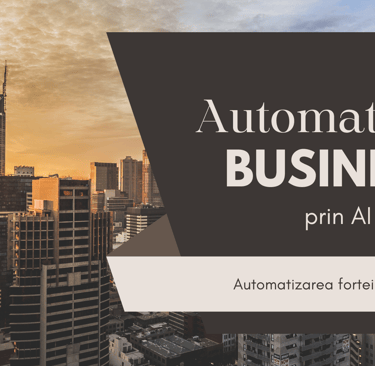 Automatizarea fortei de vanzari ca parte a procesului de automatizare business prin AI