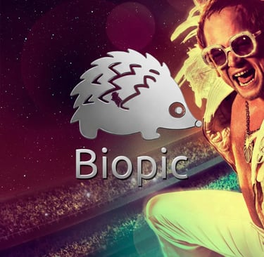 a man with a beard and sunglasses on a field