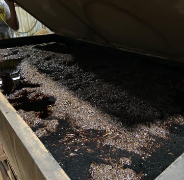 iInitial resin distillation process