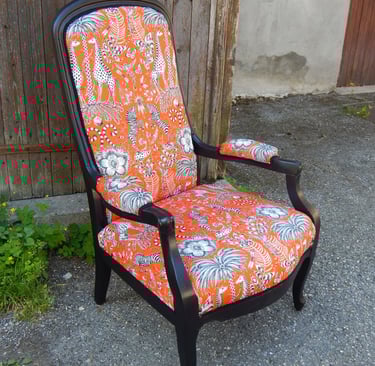 fauteuil voltaire tissu Emma Shipley