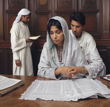 Legal dissolution of marriage by female lawyer