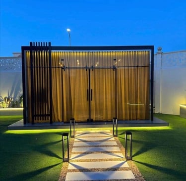 غرف زجاجية غير مكشوفه