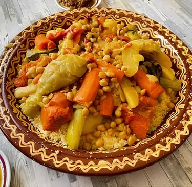 authentic Moroccan couscous