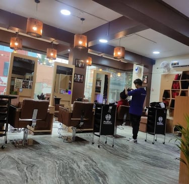 Luxury salon interior Vijayanagar branch