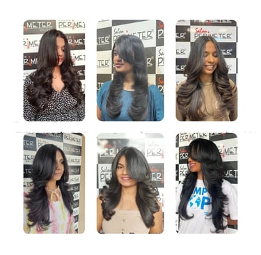 Hair coloring keratin treatment RPC Layout salon