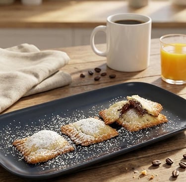 Puff pastry Vegetarian cookies with chocolate cream recipe