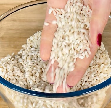 Carnaroli rice is perfect for risotto