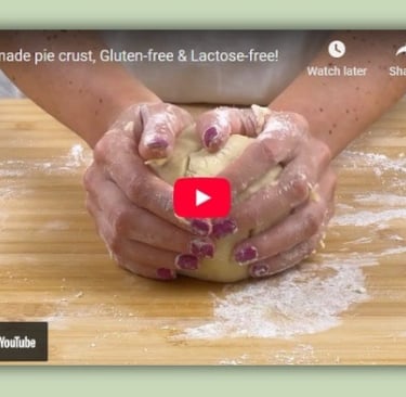 Freshmade gluten free pie crust