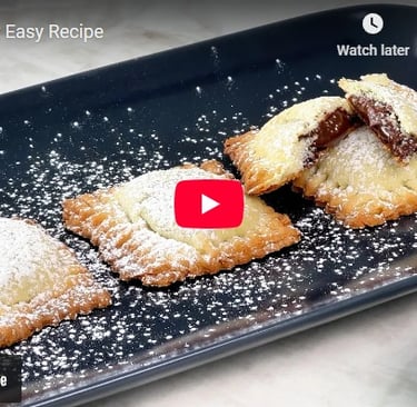 Light and crisp puff pastry cookies fresh from the oven