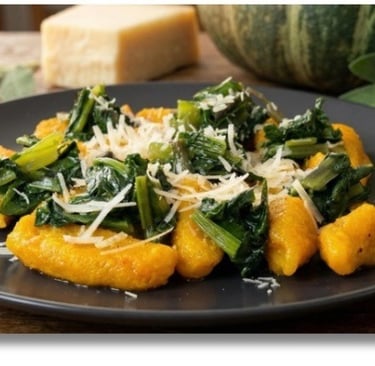 Pumpkin gnocchi home made healthy and delicious