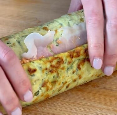 Roll the base into a log