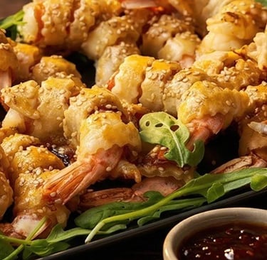 Mediterranean shrimp bites - 3-ingredient shrimp bites, crispy & flavorful