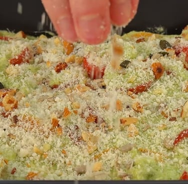Top with a layer of crumble