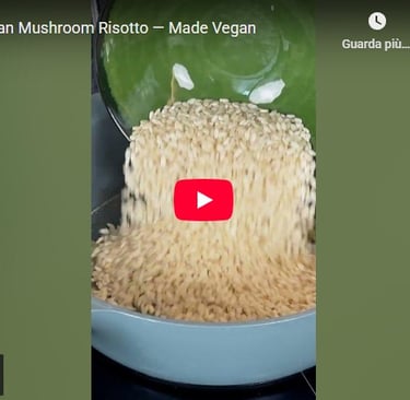 Video recipe for vegan mushroom risotto