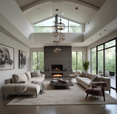 A serene outdoor space perfect for relaxation and gatherings.